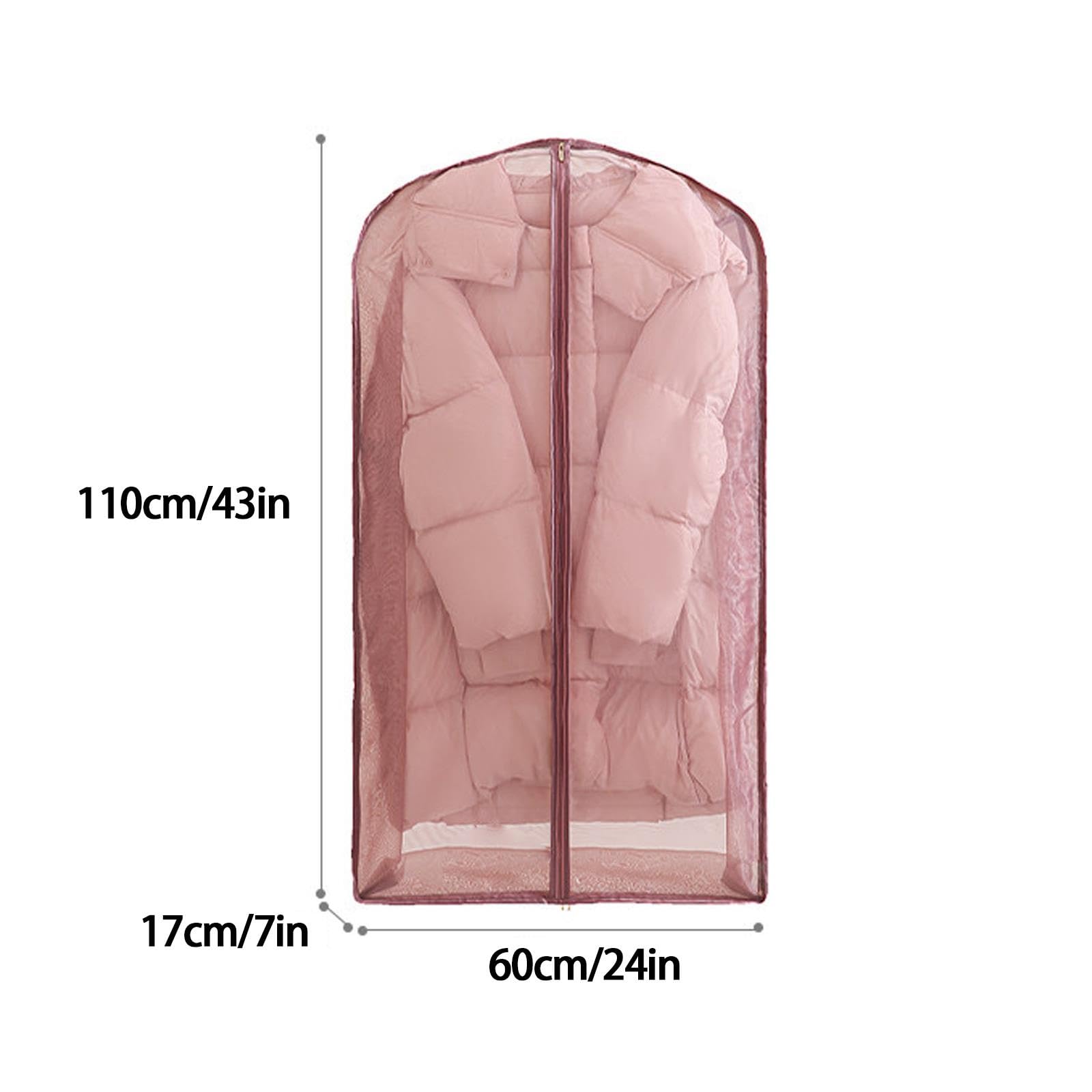 3er Set Komprimierbare Kleidersäcke Kleidersack Pelzmäntel Organza Gewebe