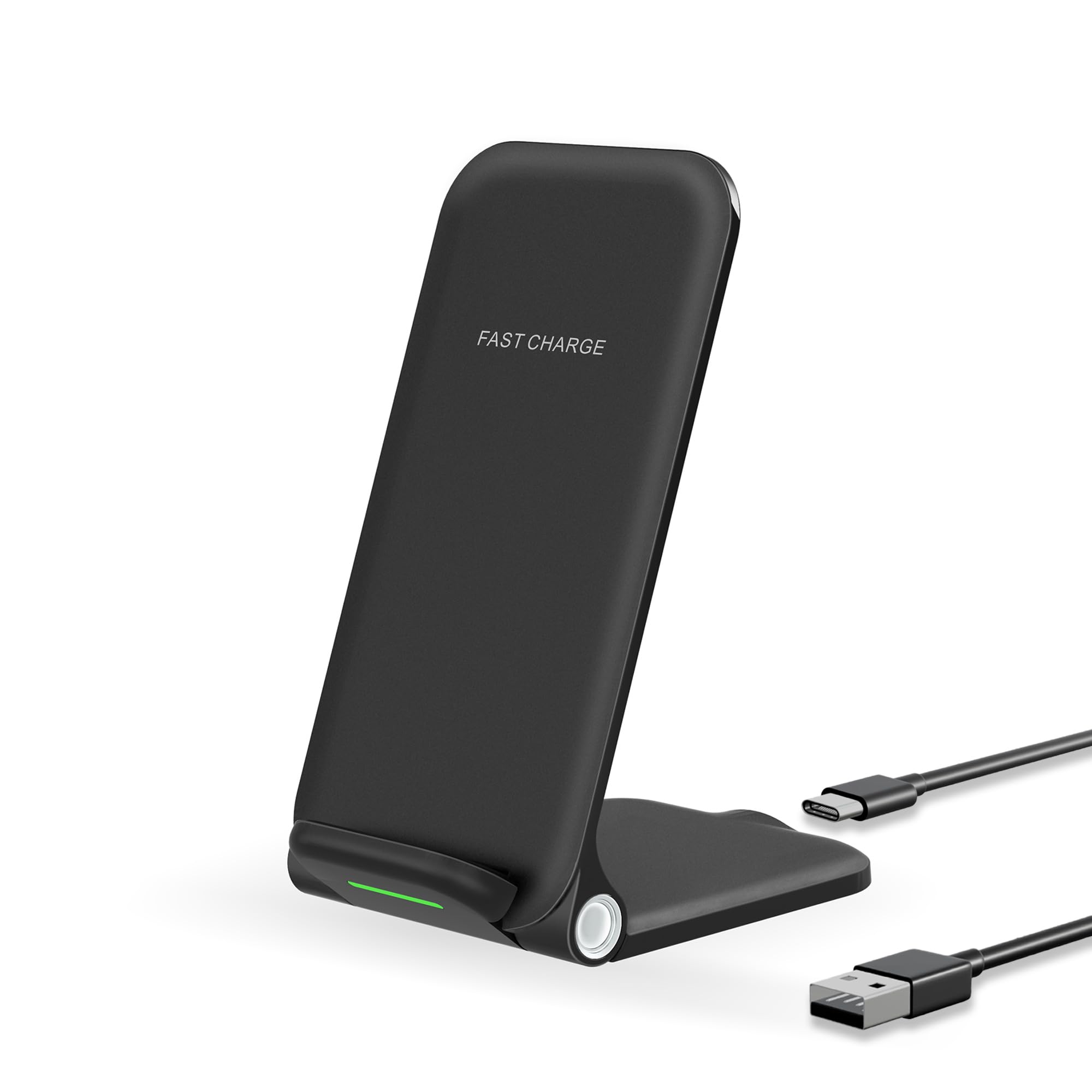 15W Wireless Charger Stand, Foldable Charging Station for Samsung Galaxy S25 S24 S23 S22 S21 S20 Ultra S10 S9 S8 S7 Note10 9 8 7, Desk Stand Up Phone