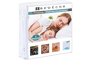 Bedecor Twin Size Zippered Mattress Cover