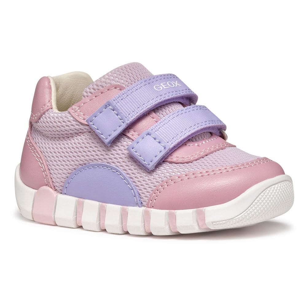 Geox B Lupidoo Girl A, Scarpe Primi Passi Bimba 0-​24, Rose Lilac, 24 EU
