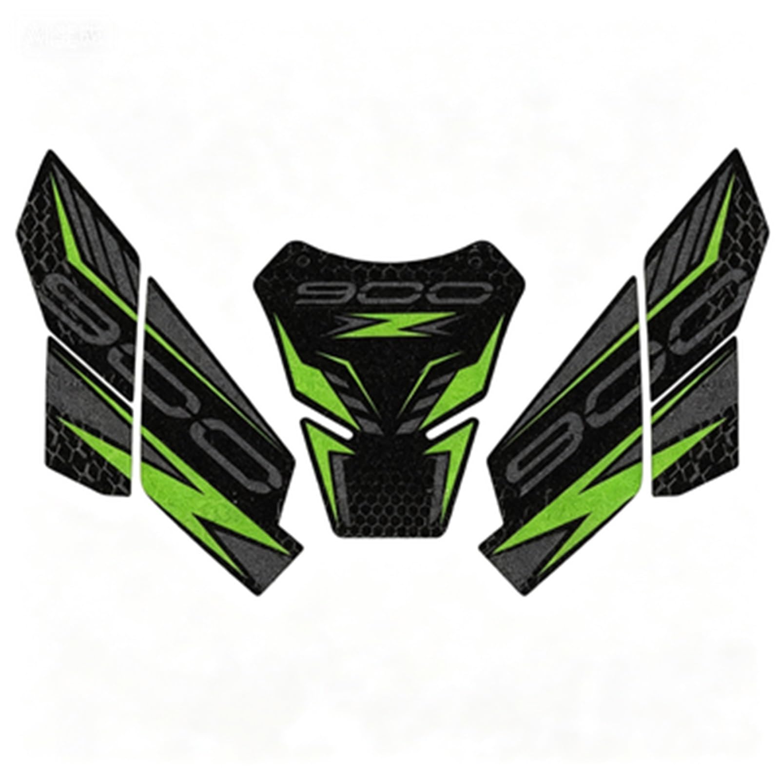 Piwine Color2 Motorcycle Tank Pad Stickers Anti-Slip Gas Protector Decals Kit Waterproof For Kawasaki For Z900 2017-2024 Kneepad