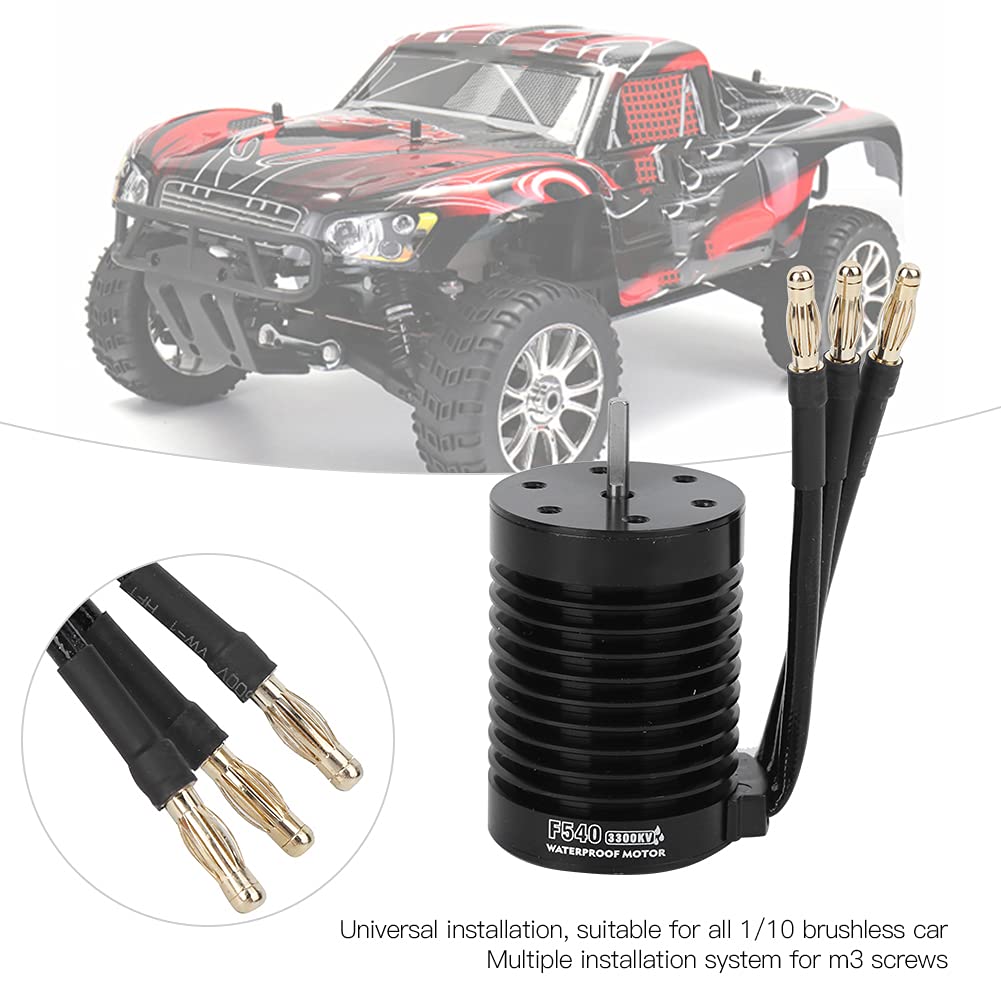 Agatige Motore Senza spazzole 3300 4370KV 1/10 RC Motore Senza spazzole per Auto(3300kv)