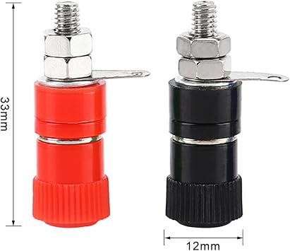 20Pcs Colorful Binding Post Speaker Terminal Jack Terminal Binding for 4MM Banana Plug Connectors