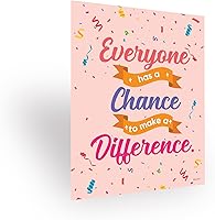 Vista 3 de Decorably 15 pósteres inspiradores de confeti para aula, 11 x 14 pulgadas, decoración de laminado mate, para escuela, pasillos, tablones