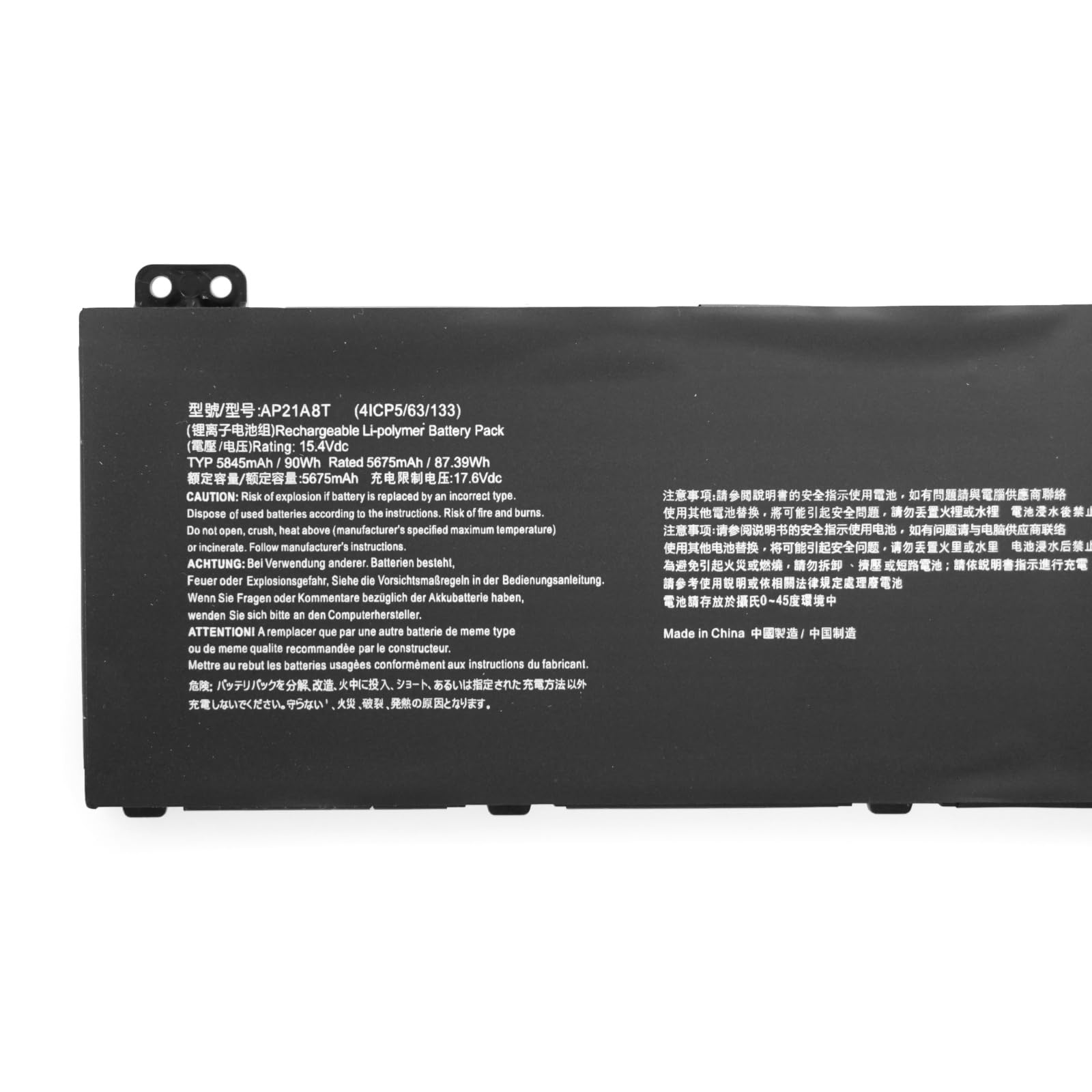 AP21A8T AP21A7T AP21A5T Bateria do laptopa kompatybilna z Acer Nitro 5 AN517-55 Predator Helios 18 PH18-71 Predator Helios 300 PH315 PH317 PH315-54 PH315-55 PH317-55 PH317-55 6 PH31 Seria 7-56 (15.4V