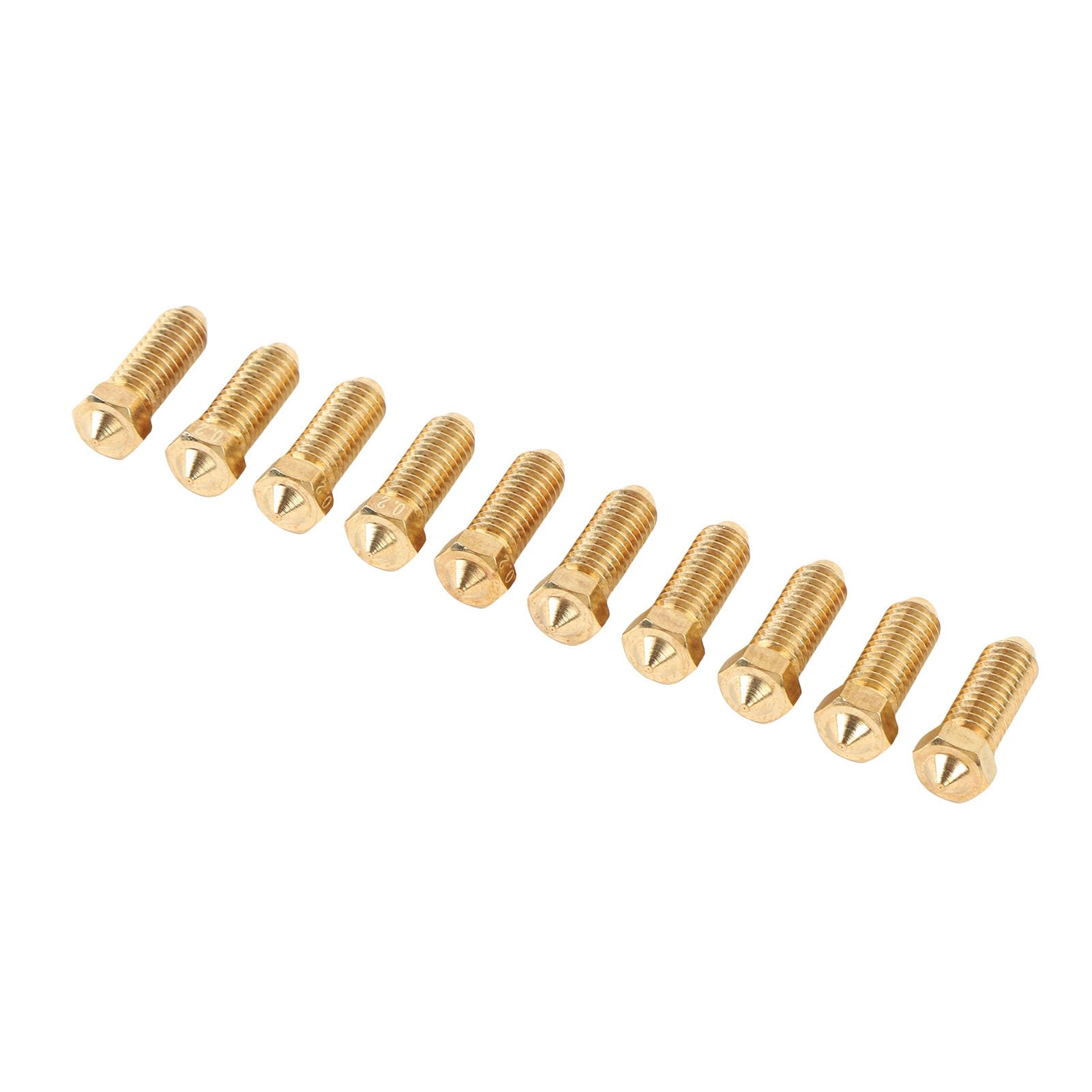 Cocoarm Boquilla de Latón para Impresora 3D, Kit de Boquilla Hotend Duradera para 3 Combos, Compatible con Múltiples Filamentos y Altas Temperaturas (0,2 mm)