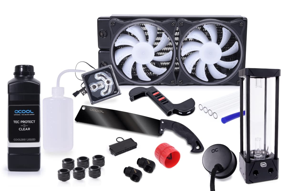 ALPHACOOL Core Hurrican 240mm XT45 HardTube Water Cooling Set