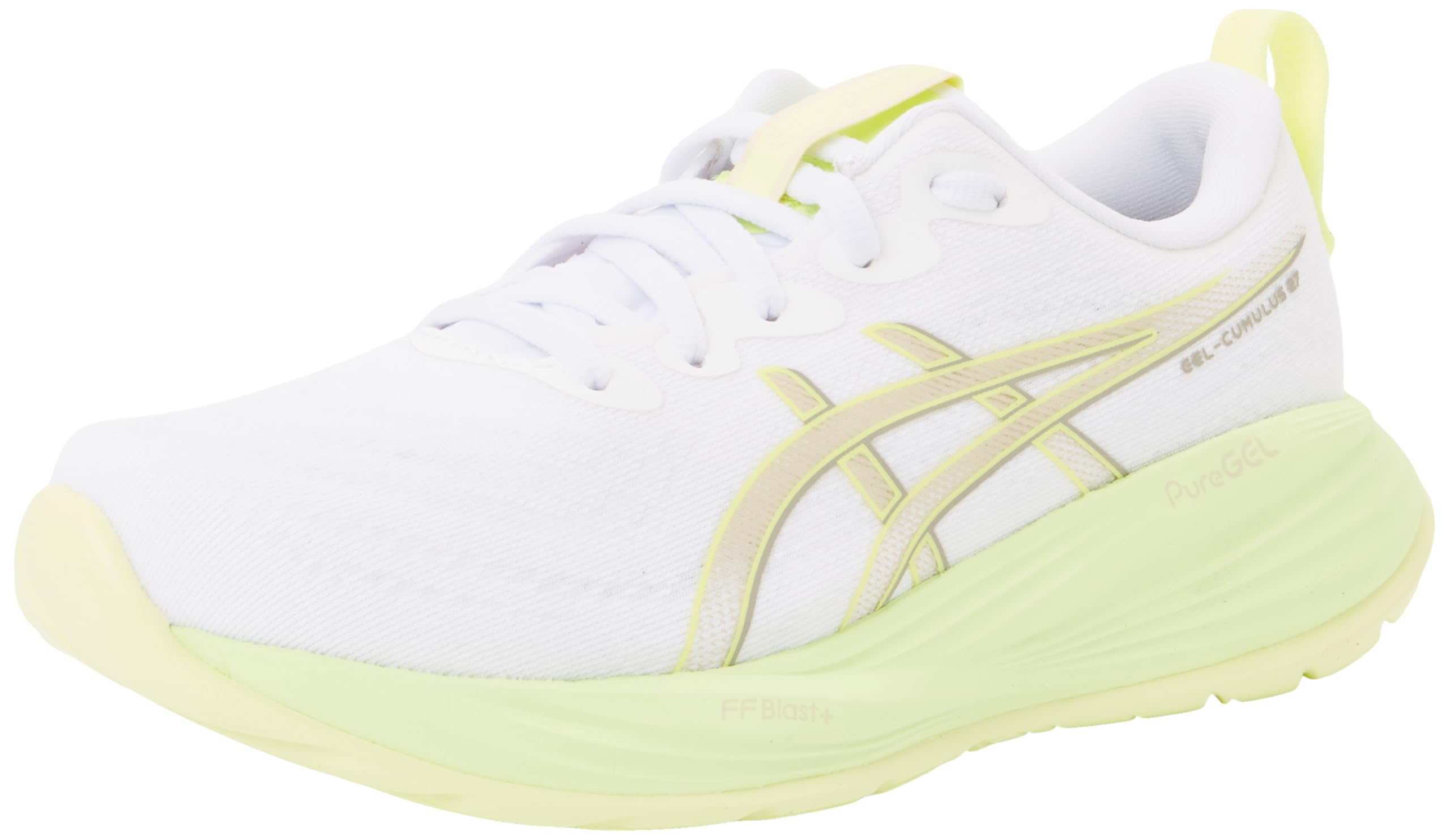 ASICS Women's Gel-Cumulus 27 Sneaker, White Meteor Grey, 7.5 UK