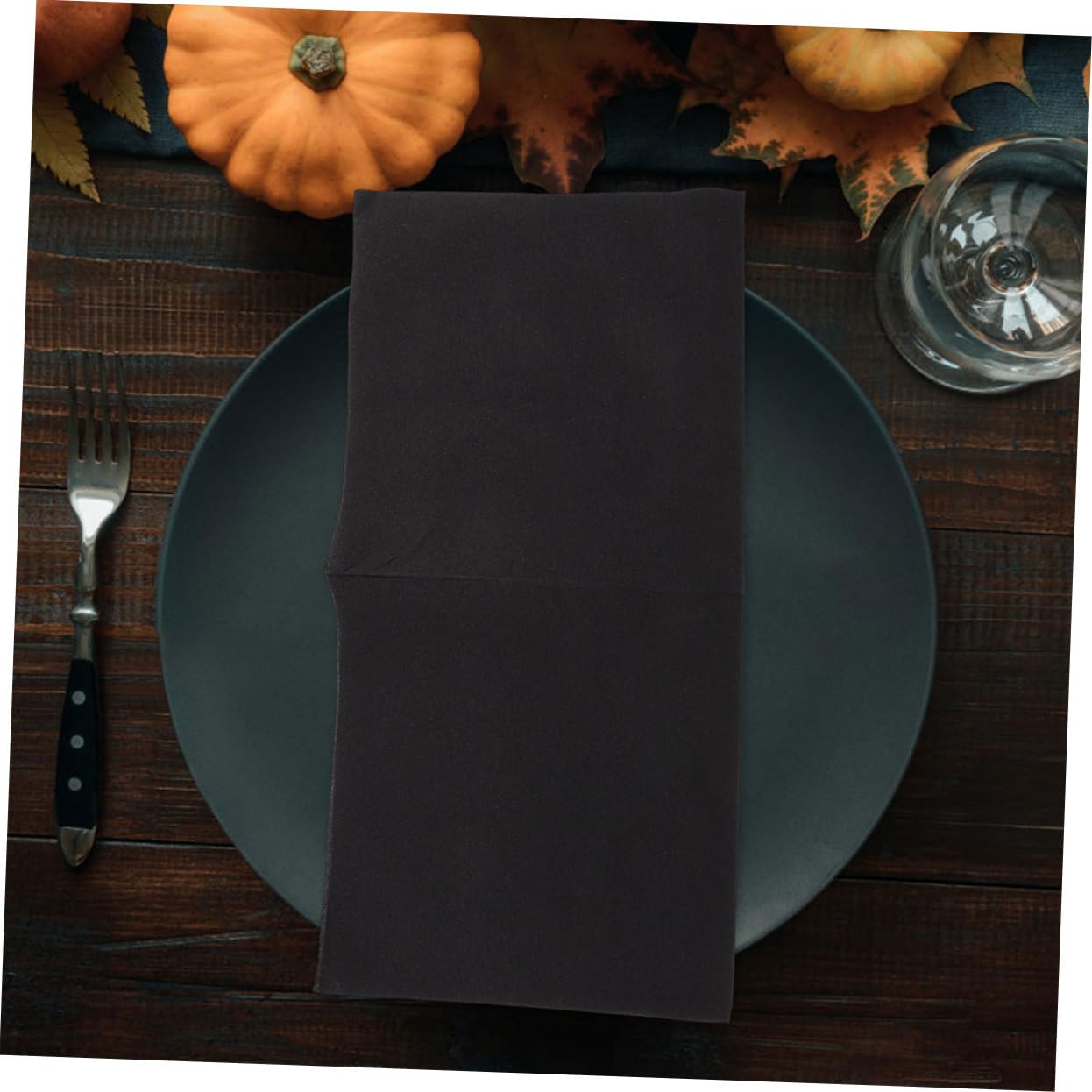 100 Serviettes de Table Noires en Papier, Épaisses et Absorbantes, pour Dîner, Fêtes et Réunions, Élégantes pour Mariage et Réception