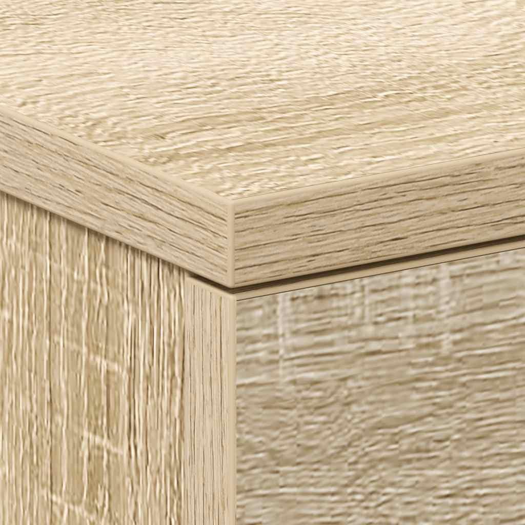 vidaXL 2X Comodini Moderni Eleganti Robusti con Cassetti Portaoggetti Armadietto Comò Cassettiera Versatile Rovere Sonoma 38x35x56 cm in Truciolato