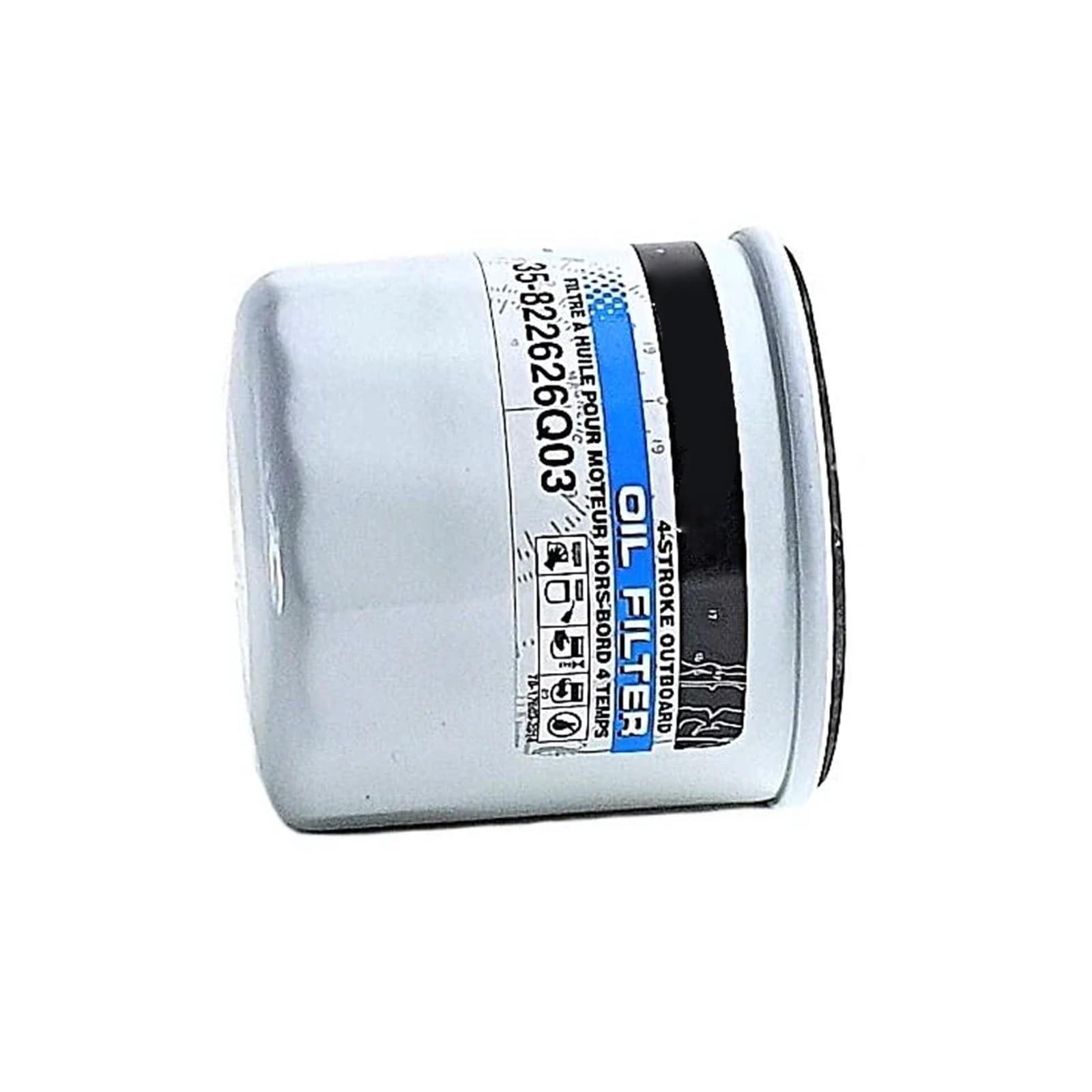 Filtros de aceite 35-822626Q03 822626Q03 Filtro de aceite para motores fueraborda para Mercury y Mariner 4 tiempos 8 a 30 HP(2pcs)