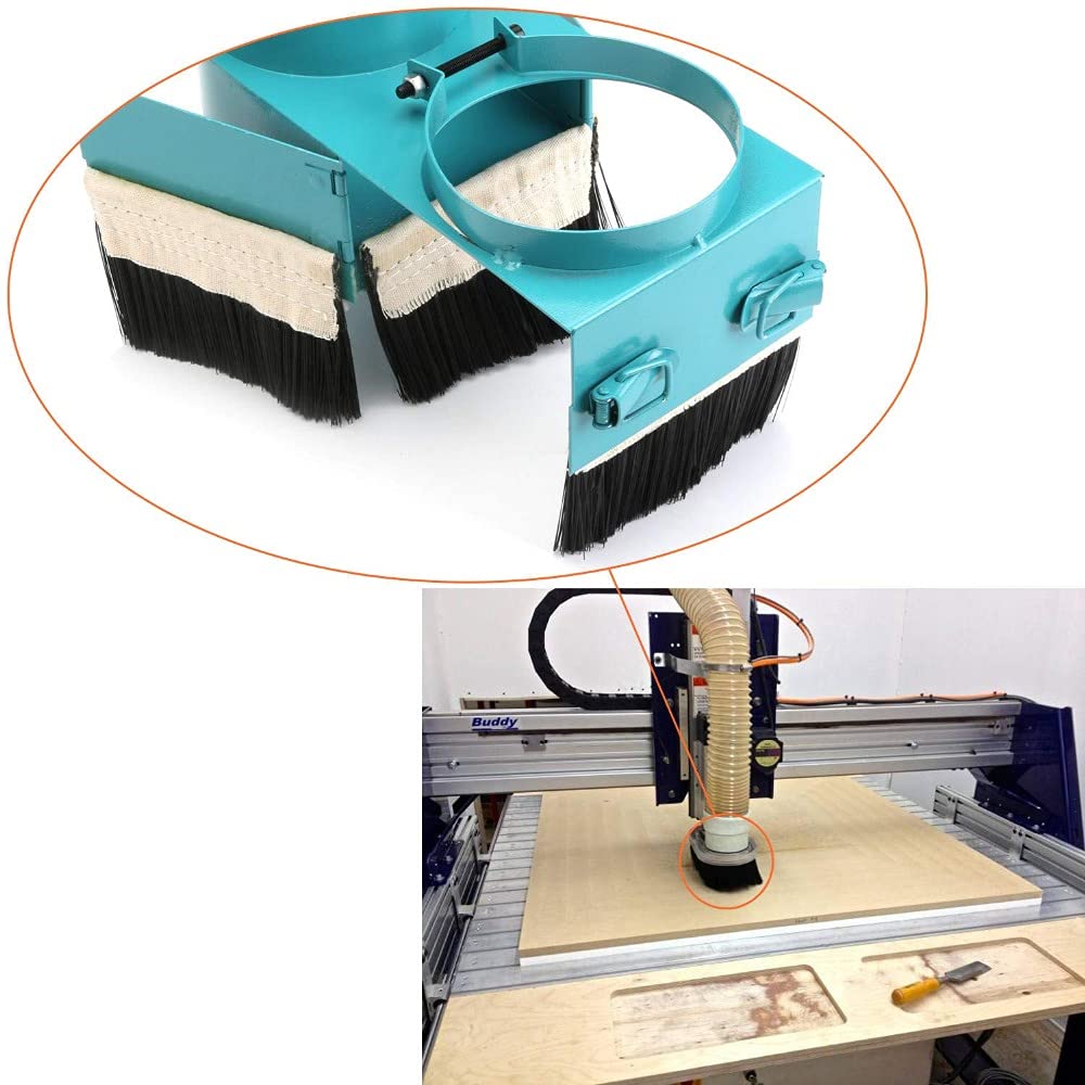 BTMIEY Osłona przeciwpyłowa do odkurzacza, 70 mm/100 mm, odkurzacz szczotkowy, maszyna do grawerowania, osłona przeciwpyłowa do frezarki CNC do frezarki z silnikiem wrzeciona (czarna, 5 m x 70 mm)