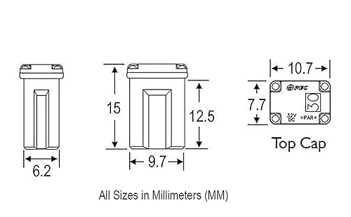 Miniatura 2 de FMM- Maxi fusible micro hembra Slow Blow - 15 amperios 20 amperios 25 amperios 30 amperios 40 amperios