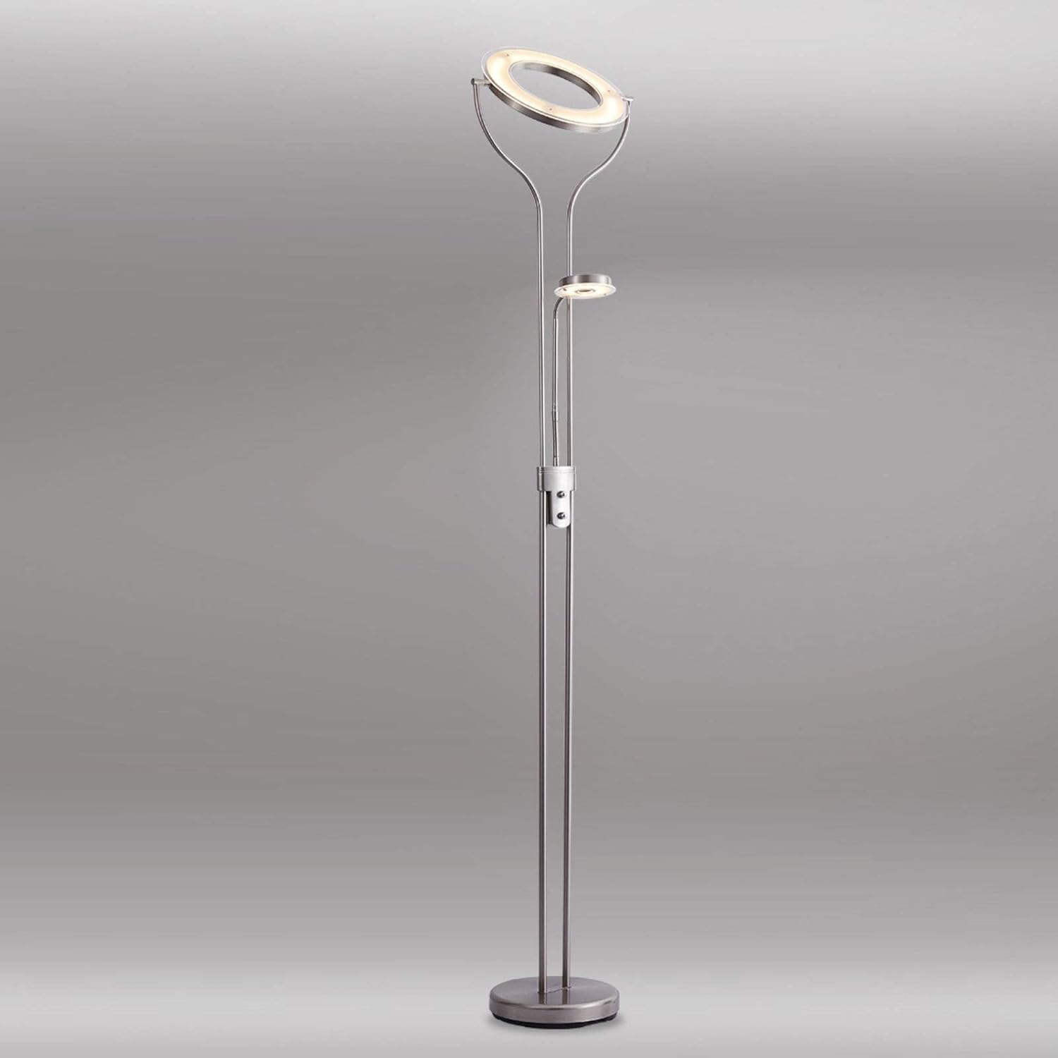 Floor Lamp with Shelves 2 Heads Mother And Child Standing