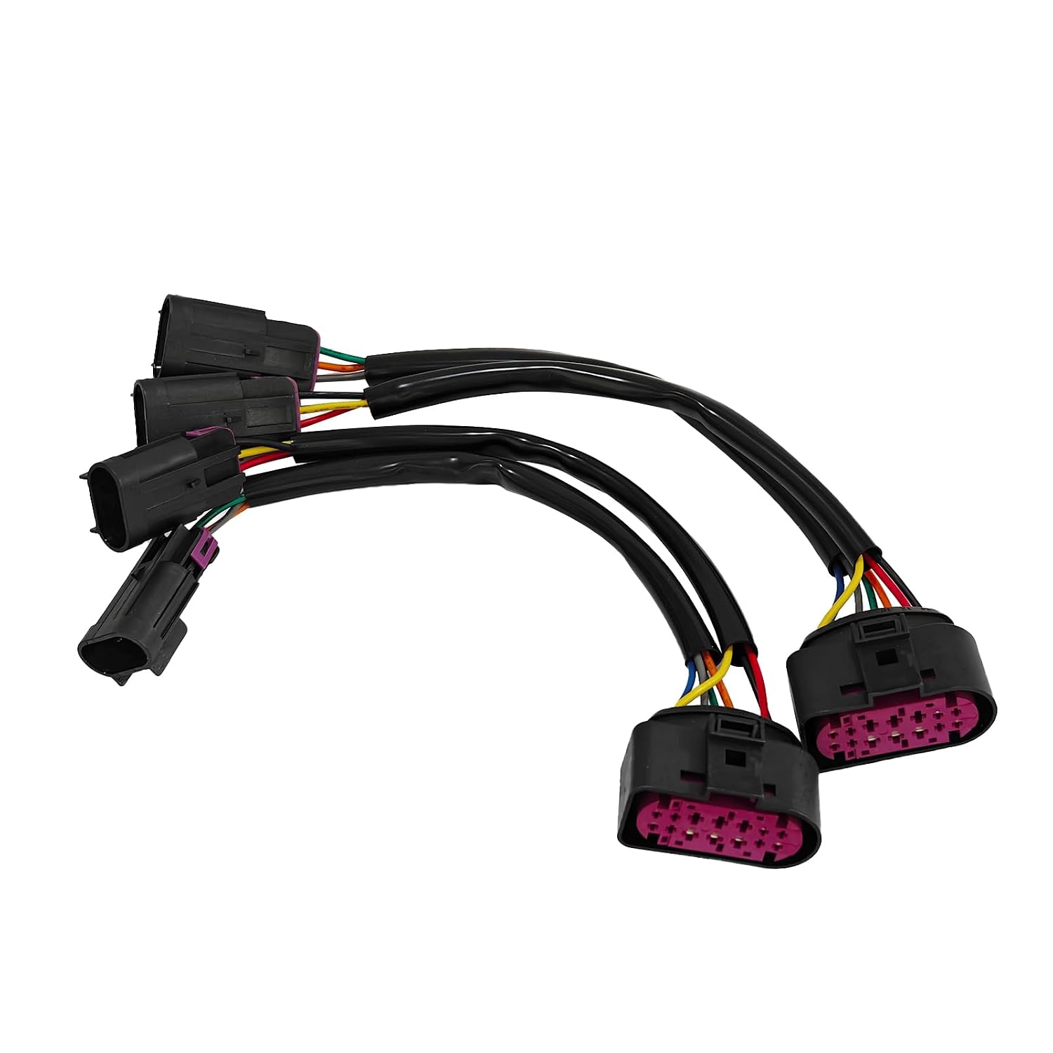 2PCS Conversion Harness Adapter Wiring Set Fit for 2009-2018 Dodge Ram Truck 1500 2500 3500 – Quad Headlight to Projector Headlight Conversion Connector Plug Play