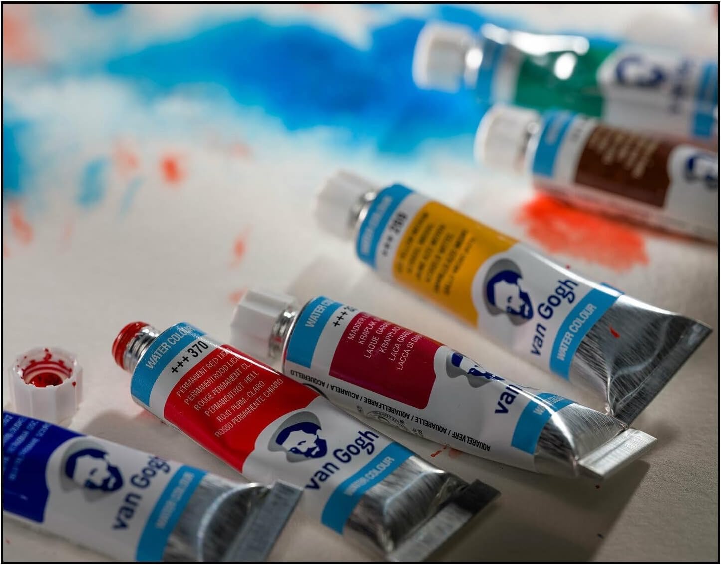 Van Gogh - Aquarelle Van Gogh 20 tubes x 10ml + 1 cartes postales ET 1 Estompe