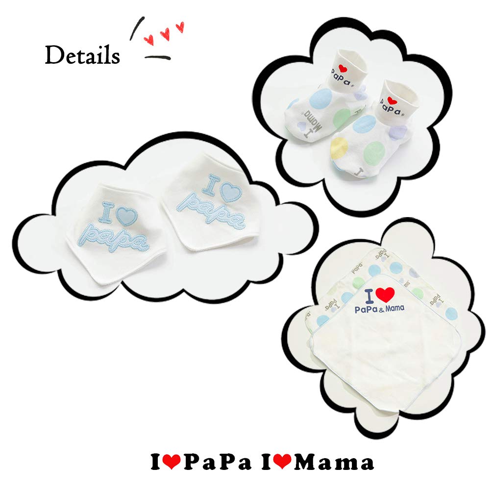 Set Regalo da Prima Infanzia, Pagliaccetti da Neonato Confezione di 10 Pezzi