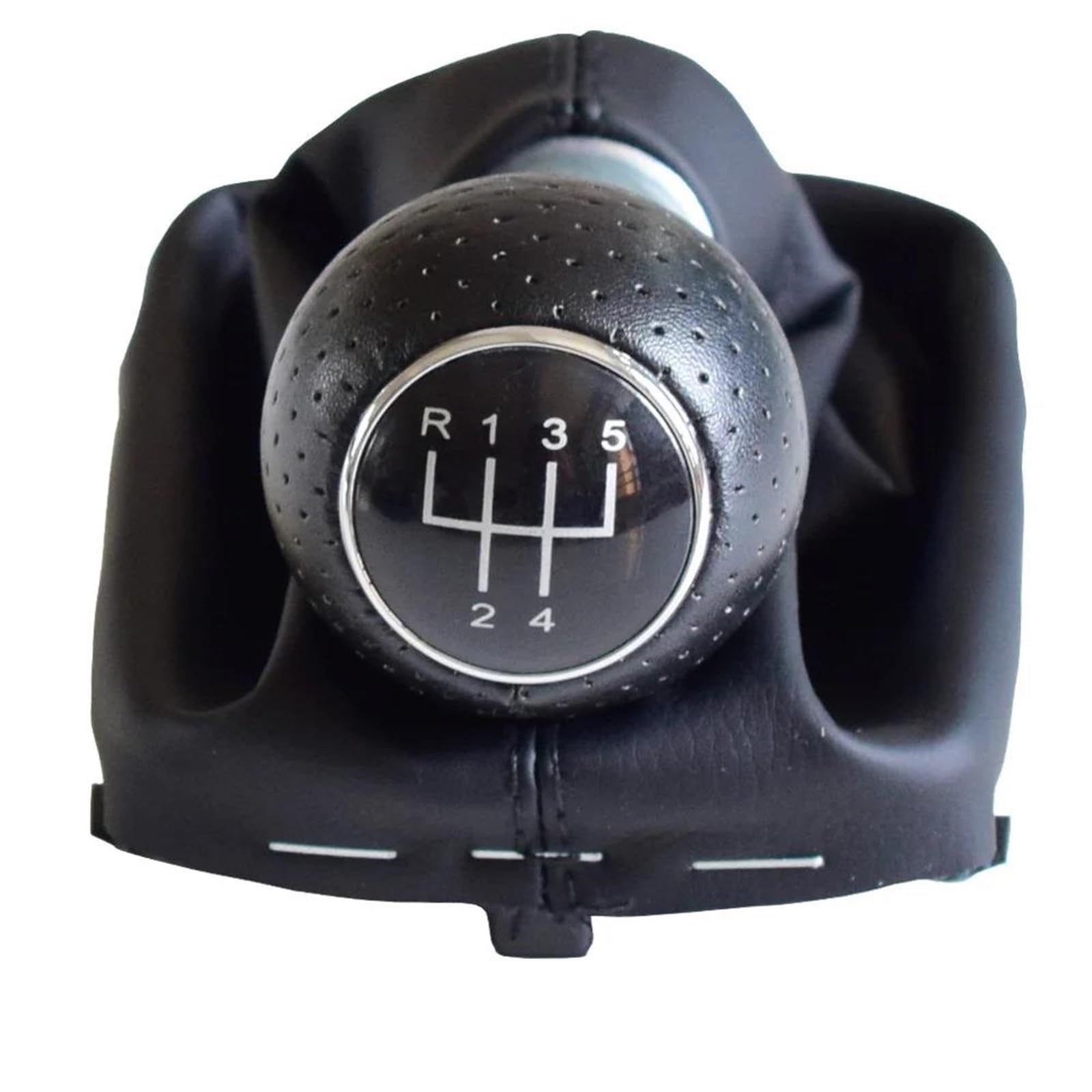 YDXHERTA Manual 5 6 Speed Gear Shift Shifter Lever Knob Gaiter Boot Cover Case Collar for A3 S3 2001 2002 2003 Car Styling Spare Parts(Speed 5)