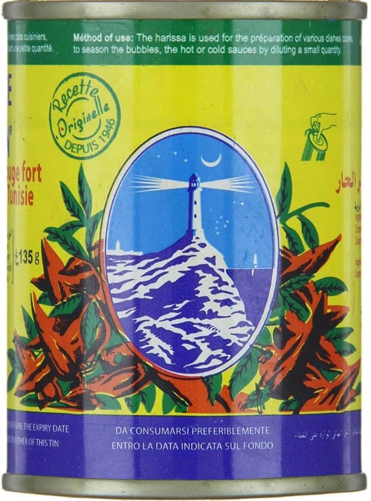 CapBon Hot & Fresh Chilli Harissa Pepper Paste Tin 135gm