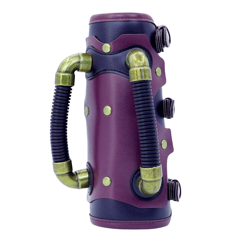 Larswon Adults Arm Guard - Synthetic Leather Bracer Arm Bracer Renaissance Armor Leather Gauntlet Medieval Leather Armband