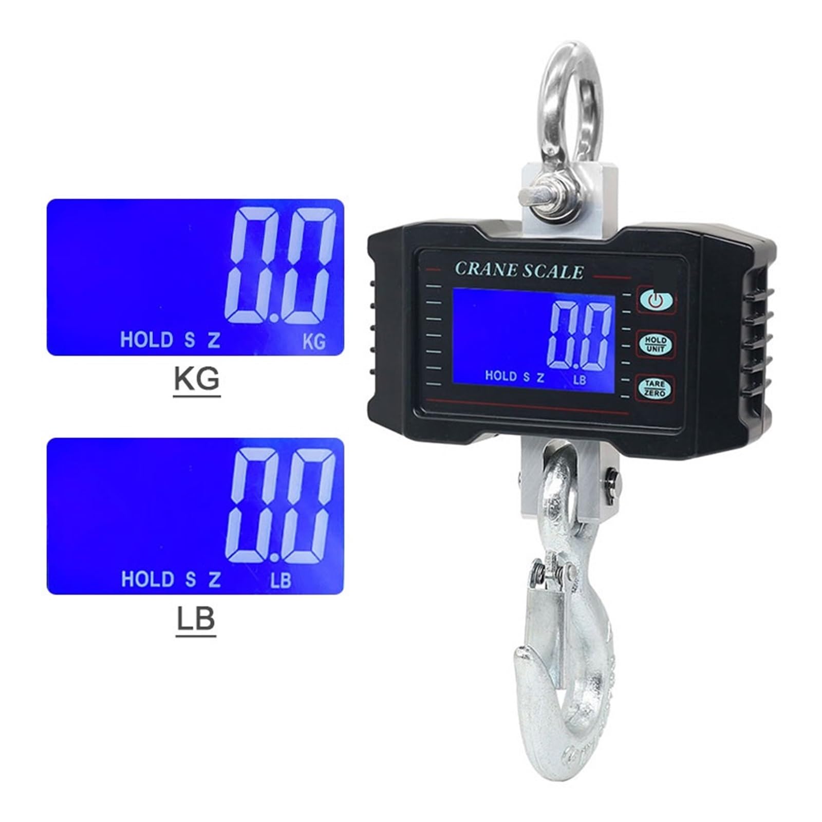Peso Maletas Viaje, Báscula colgante Digital de 1000KG/500g, pantalla LCD HD, báscula de grúa electrónica, herramienta de pesaje agrícola Industrial de alta precisión, para granjas, caza, pesca al ai