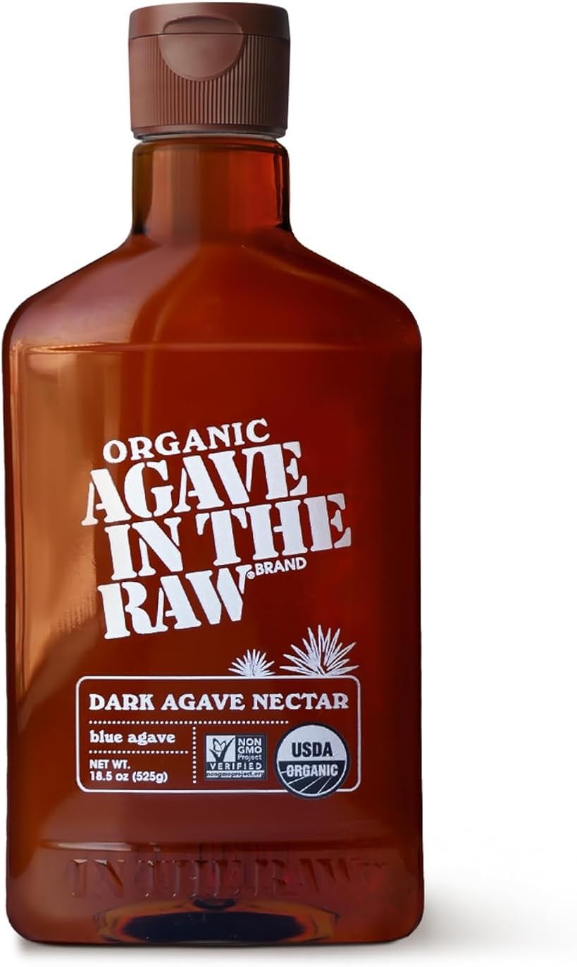 Organic Agave In The Raw Agave Nectar, 18.5 oz., Made With USDA Organic Blue Agave From Mexico, Non-GMO Project Verified, Kosher Vegan and Low Glycemic Index