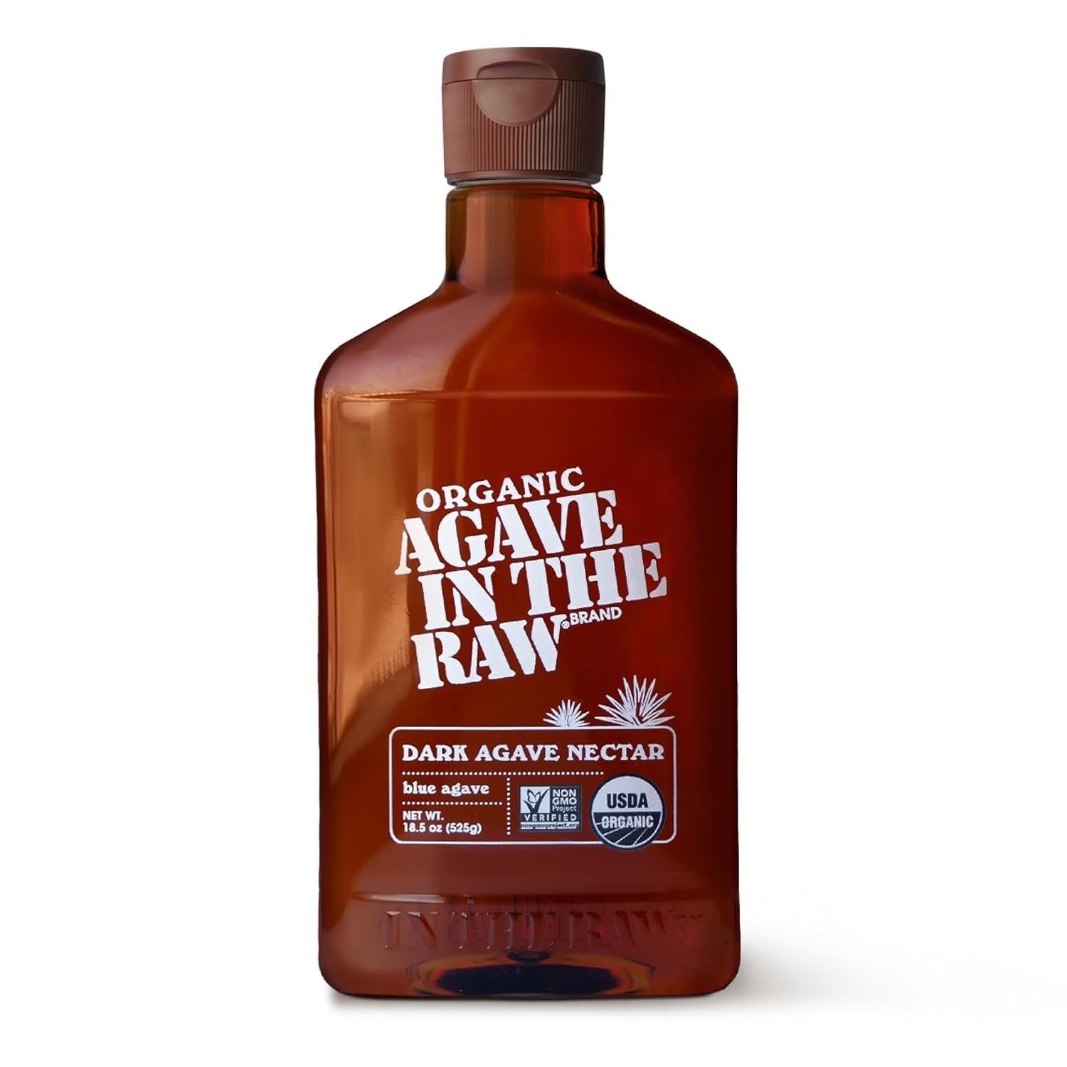 Organic Agave In The Raw Agave Nectar, 18.5 oz., Made With Blue Agave From Mexico, USDA Organic, Non-GMO Project Verified, Kosher Vegan and Low Glycemic Index