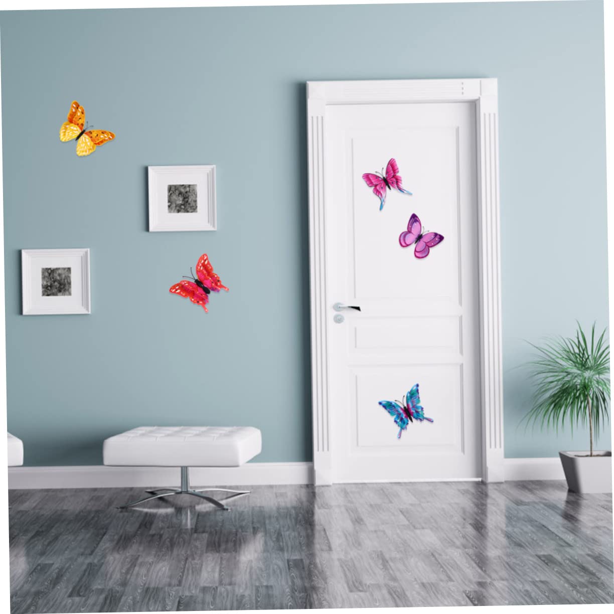 SHINEOFI 6 Set Adesivi Murali Farfalle Colorate Decorazioni Creative e Ufficio Facili da Applicare e Rimovibili per Superfici Lisce