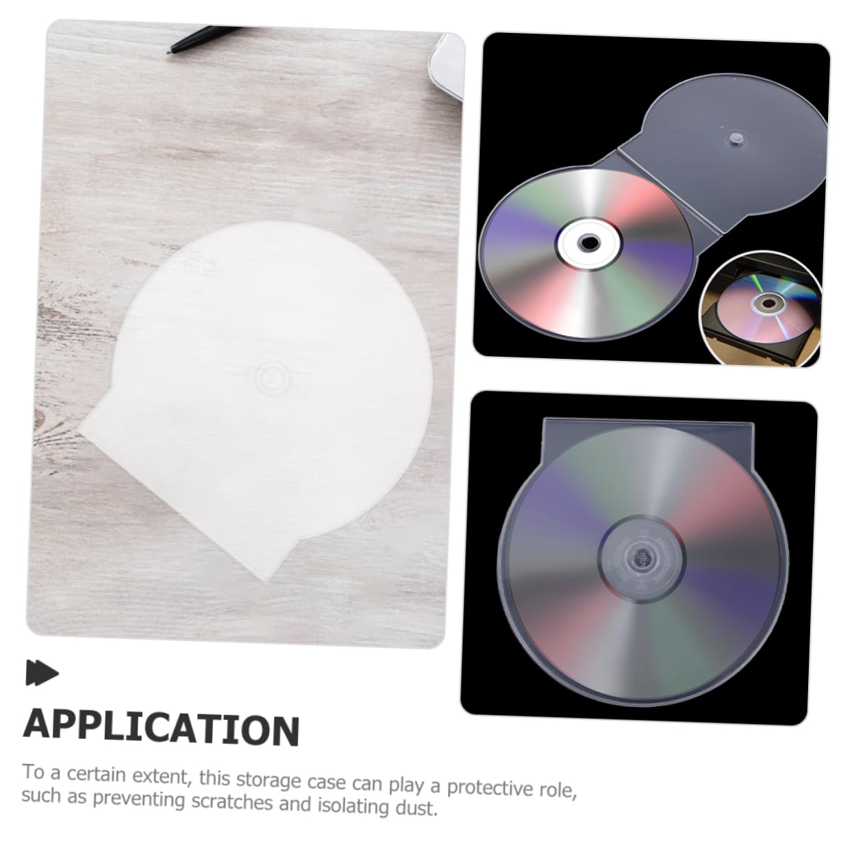 Custodie Per Cd in Plastica Trasparente Rigida, Porta Dvd Singoli Anti-graffio, Confezione Da 50 Pezzi, Custodia Portatile Leggera Per Viaggi, Auto e Uso Domestico