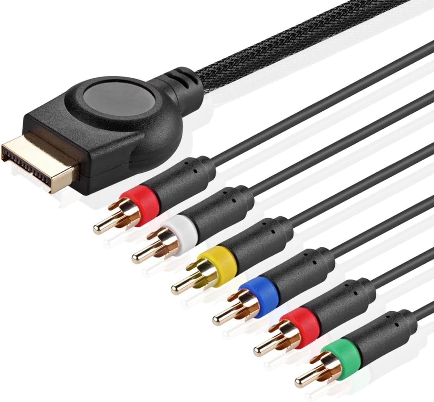 TNP PS2 Component Cable Premium YPbPr Component Video Cable RCA AV for PlayStation 2/3 (PS2/PS3)