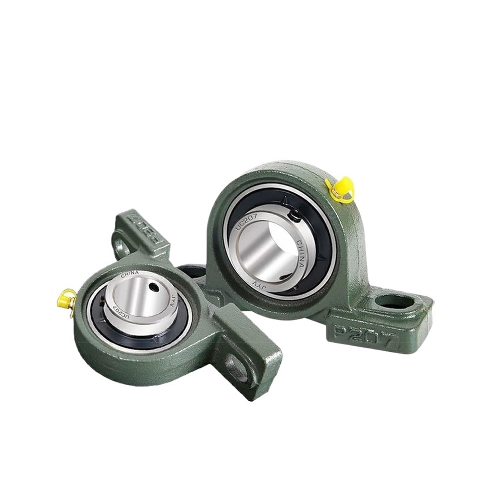 2PCS Äußere sphärische gürtel vertikale Sitz Lager UCP204 P205 P206 P207 P208 P209 Innen Durchmesser 12/15/17-90mm(UCP211 55mm)
