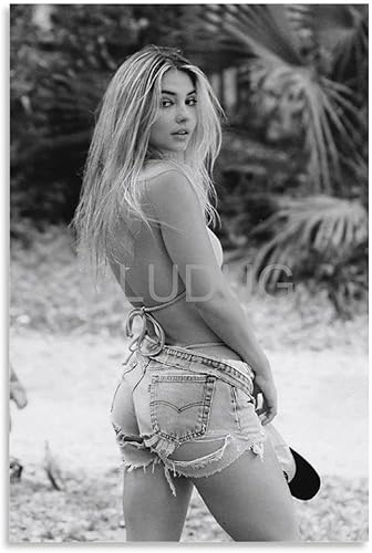 Miniatura 1 de BLUDUG Madelyn Cline - Póster artístico de actor, lienzo para pared, decoración de dormitorio, sala de estar, 8 x 12 pulgadas (7.9 x 11.8in)