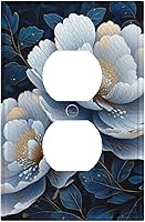 Vista 138 de Cubiertas Decorativas de Arte para Interruptores de Luz, Hojas de Otoño, Placa de Pared de Palanca Individual, Cubierta Decorativa de Interruptor