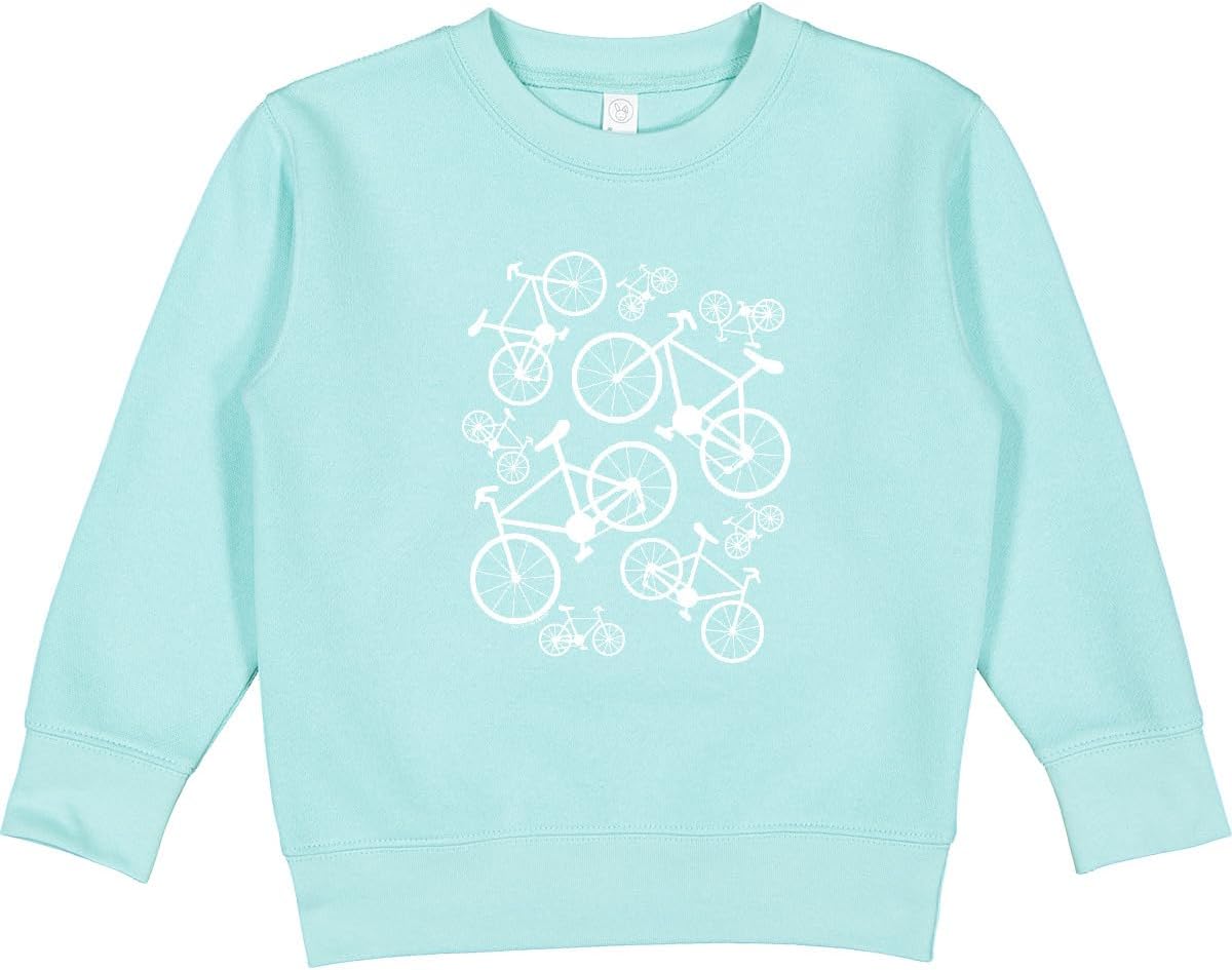 inktastic White Big/small Bikes Toddler Sweatshirt