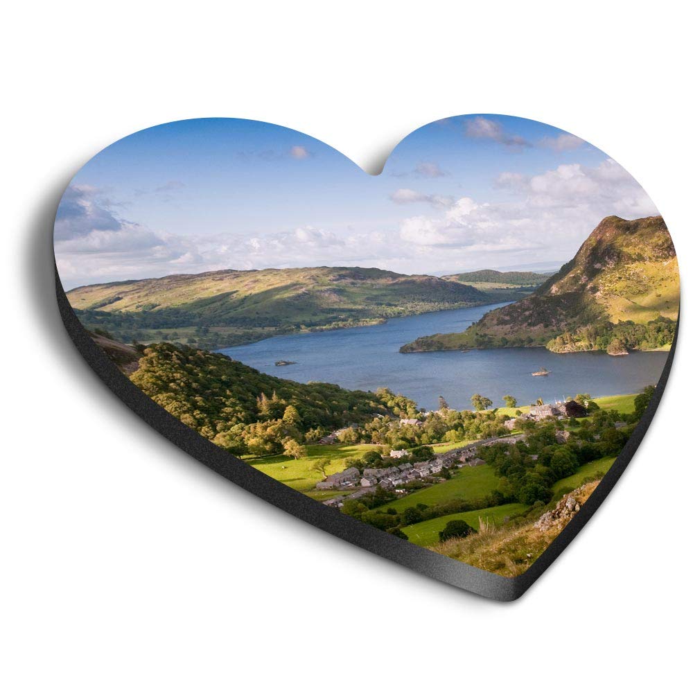 1 x Heart MDF Magnets - Ullswater Lake District Cumbria England 16358