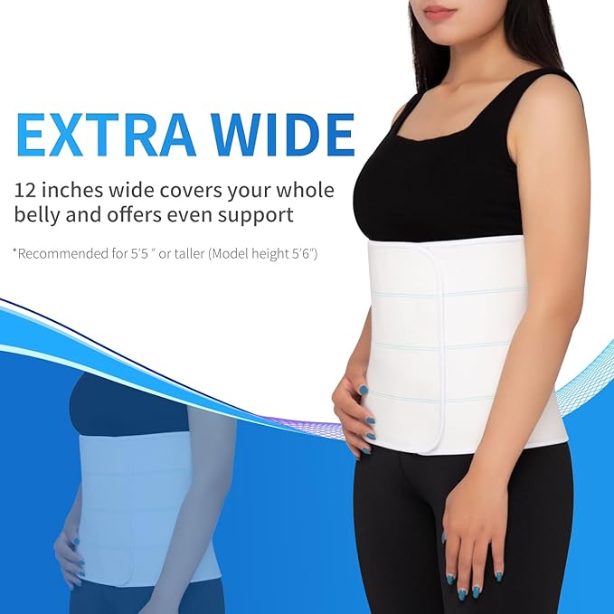 Faja Abdominal Postquirúrgica 12'' para Hombre y Mujer, Compresión miniatura 4