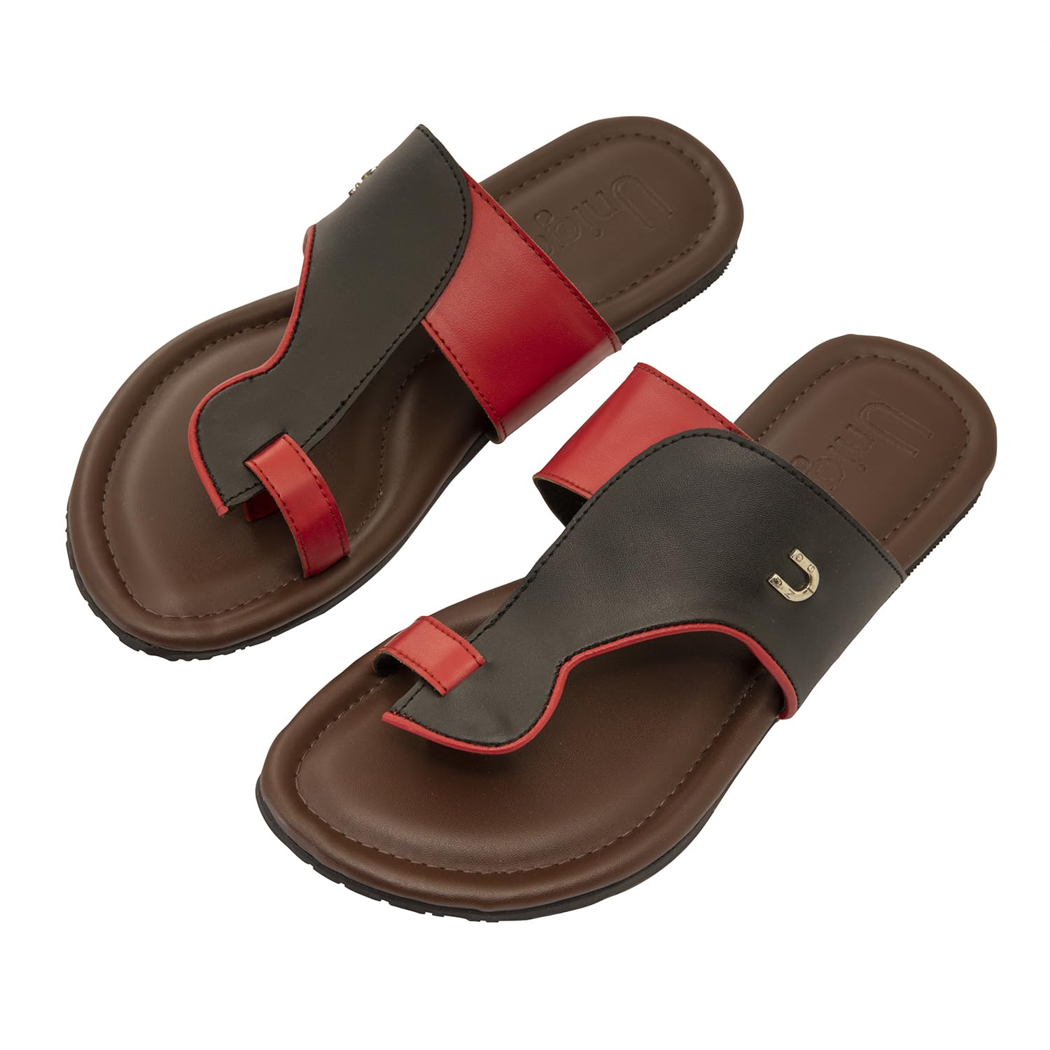 Unigo Leather Flip Sloth Chappals For Men | Size-6, Red | Lightweight and Comfortable Slippers for Men | Stylish Flip Flop For Everyday Wear | Mens Stylish Footwear | Soft & Durable Chappal (B0CVMD4PP8) Amazon Price History, Amazon Price Tracker