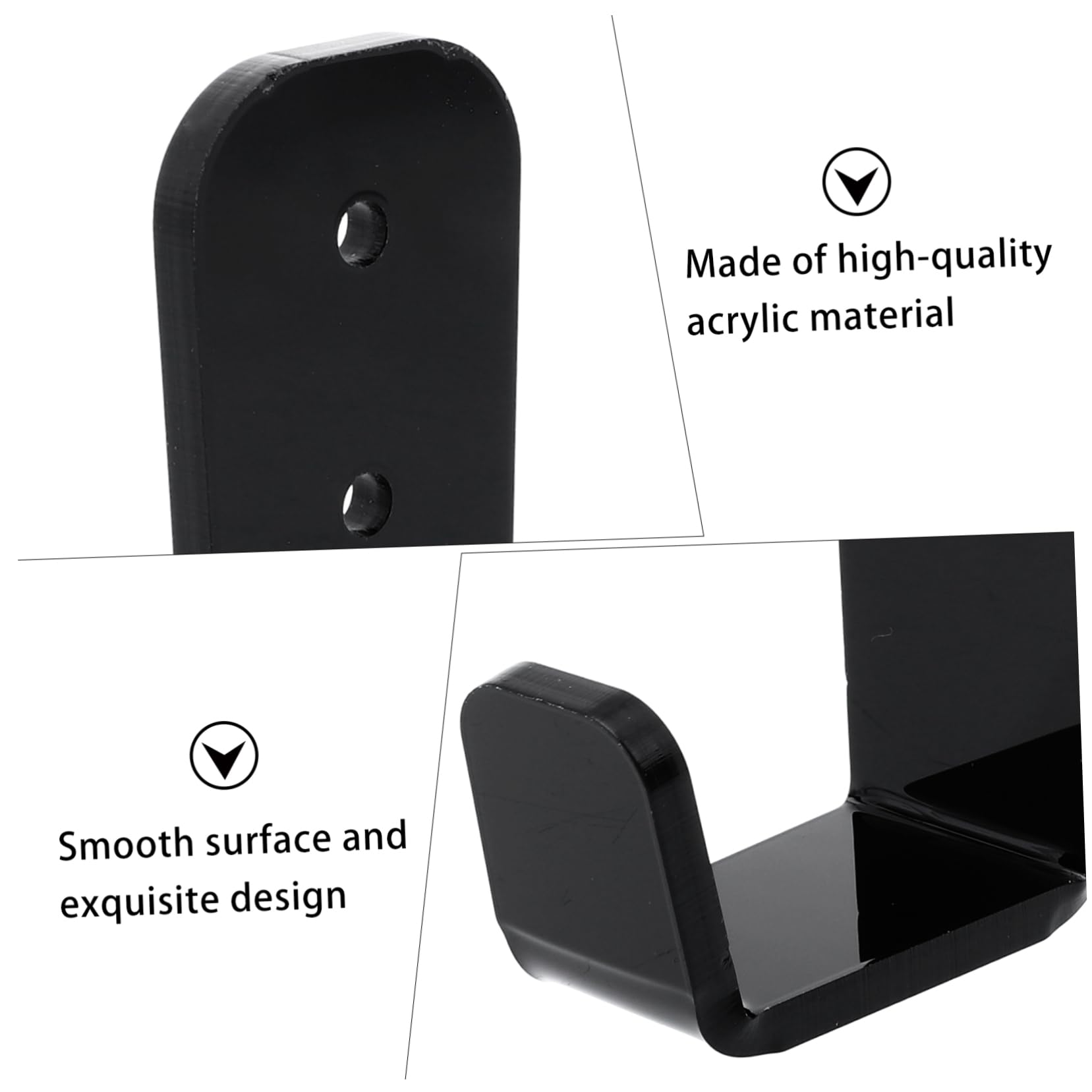 Mipcase rastrelliera per mazze da hockey aste kit sciolina per snowboard ghiaccio In piedi bastoni supporti sospesi multiuso rastrelliere per mazze da hockey da parete Acrilico Black