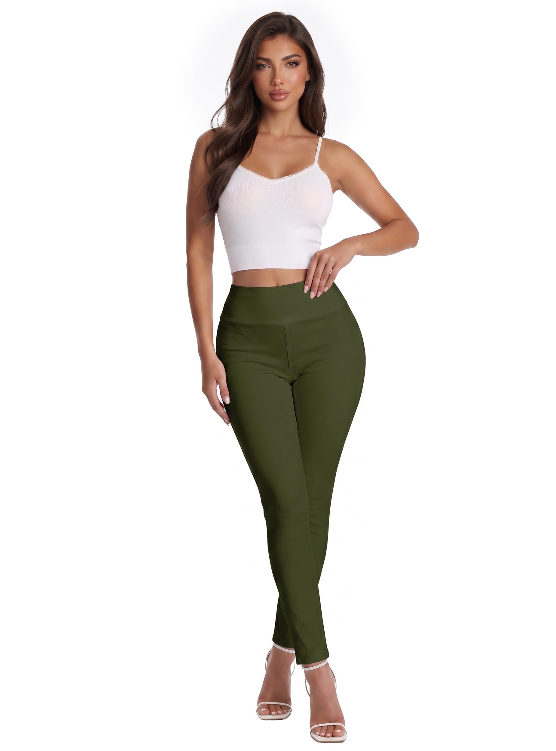 Hybrid &amp; Company Super Comfy Stretch with Full Elastic Waist Pull On Millennium Twill Pant