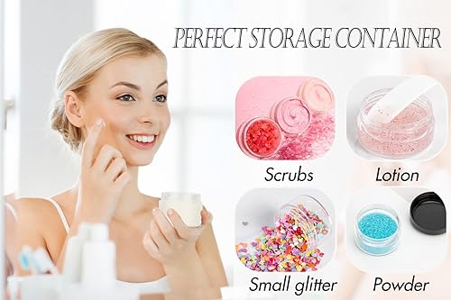 Miniatura 8 de Recipientes de cosméticos, tarros de muestras de maquillaje pequeños con tapas, tapa transparente