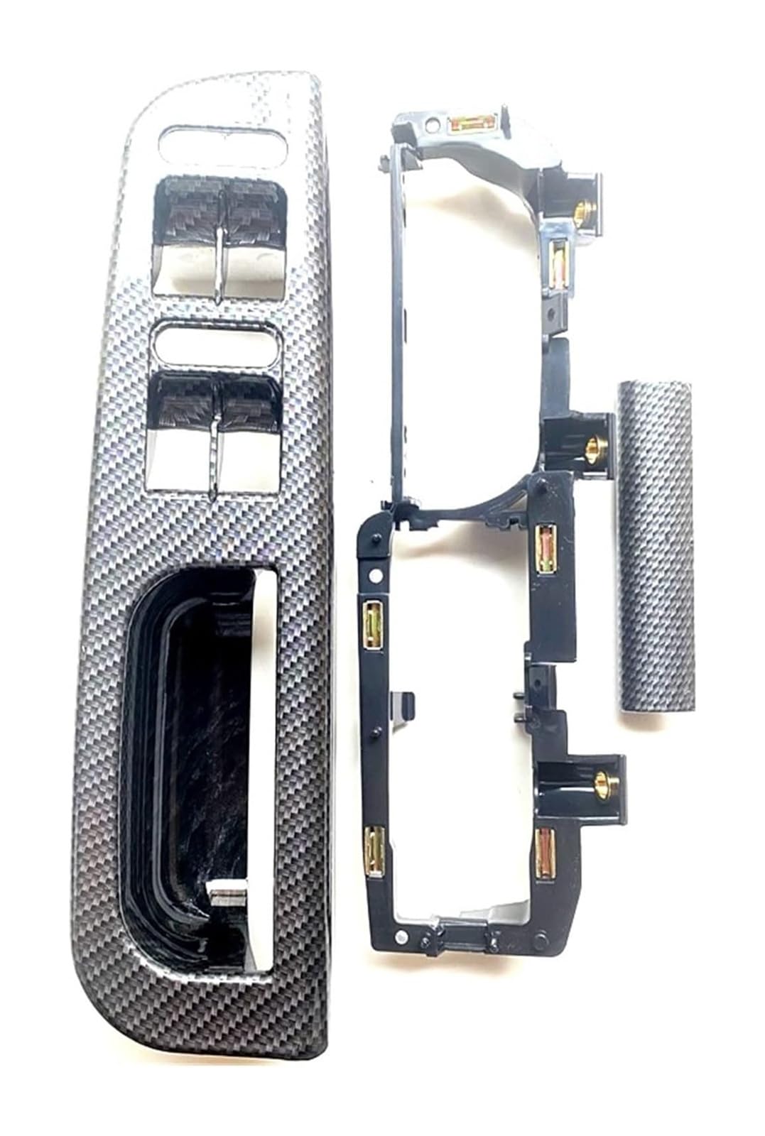 FANGZIQF Inner Door Pull Handles Front Rear Left Right Grab Handle Inner Door Panel Pull Trim Cover for VW for Passat B5 1998-2005(Front Left 3pc)