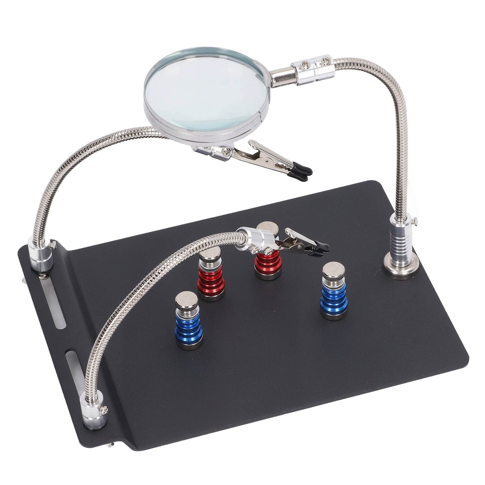 Helfende Hände Zum Löten, Flexibler Armwinkel Verstellbare Handstation Magnetisches Drittes Handhilfswerkzeug Mit 3 facher Lupe