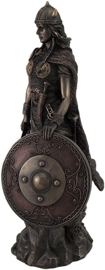 Get Cheap Price Veronese Design Viking Shieldmaiden Bronze Finished Statue Norse Mythology Hot Deals Veronese Design Viking Shieldmaiden Bronze Finished Statue Norse Mythology