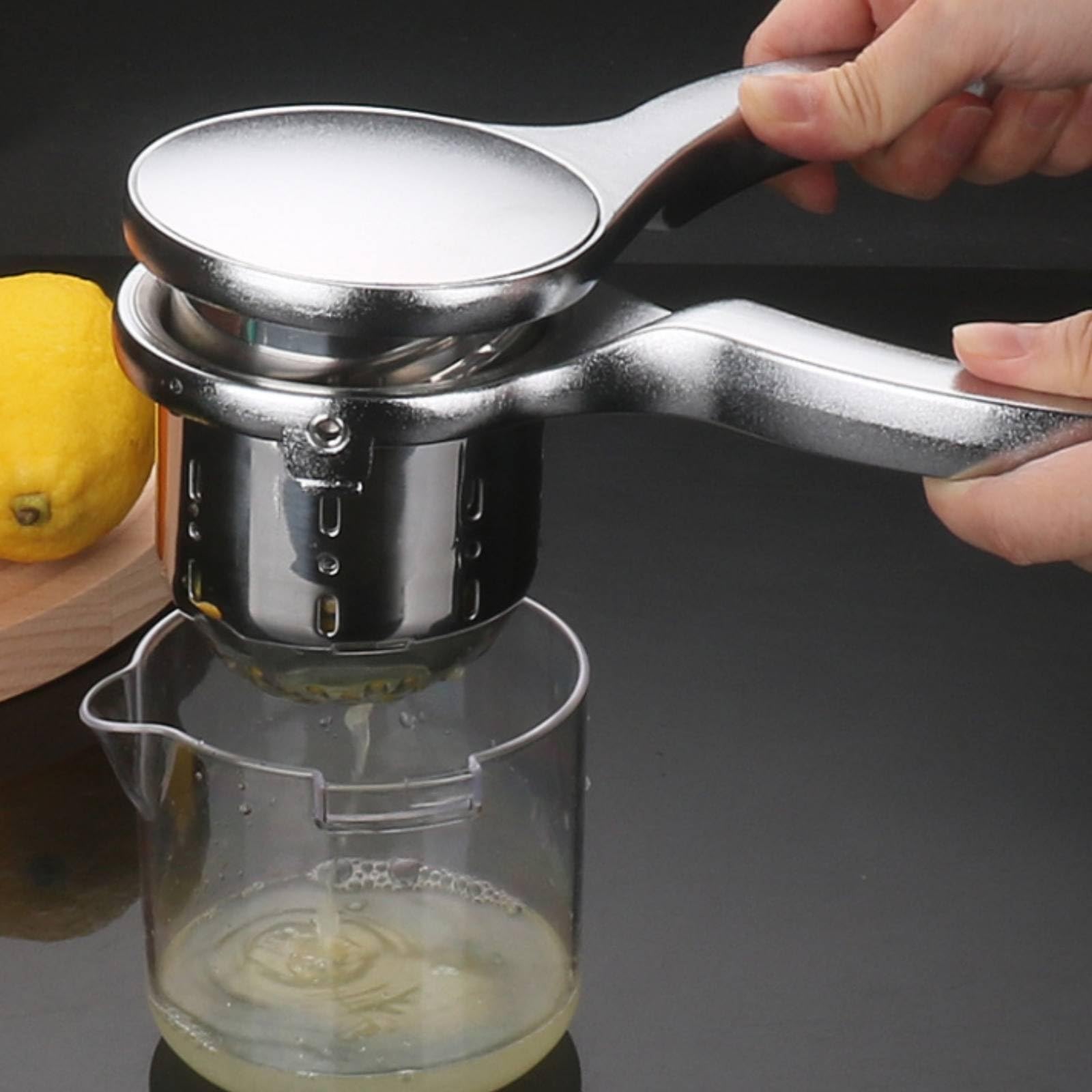 Gralara Spremiagrumi Manuale in Acciaio Inox Spremiagrumi a Leva Facile da Pulire Estrattore di Succo Manuale per Campeggio, o