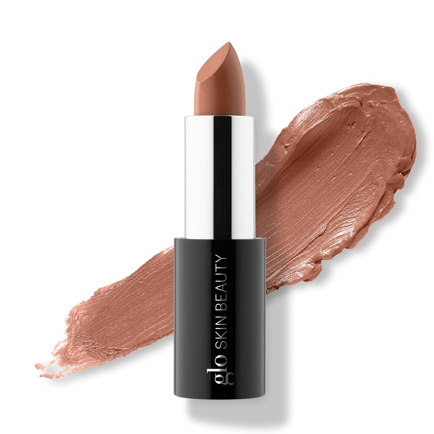 Glo Skin Beauty Satin Lipstick (Peach Bliss) | Nourishing Longwearing Lip Stick Packed with Skincare Benefits