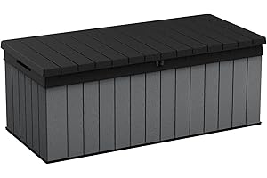 Keter Darwin 100 Gallon Resin Large Deck Box: Declutter Your Outdoor Oasis