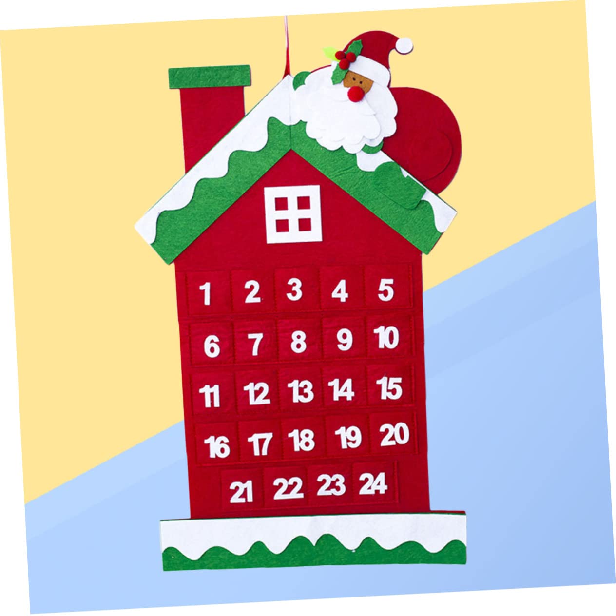 IMIKEYA 3 Stücke Kalender Tage Dekorative Filz Adventskalender für Weihnachten Hängende