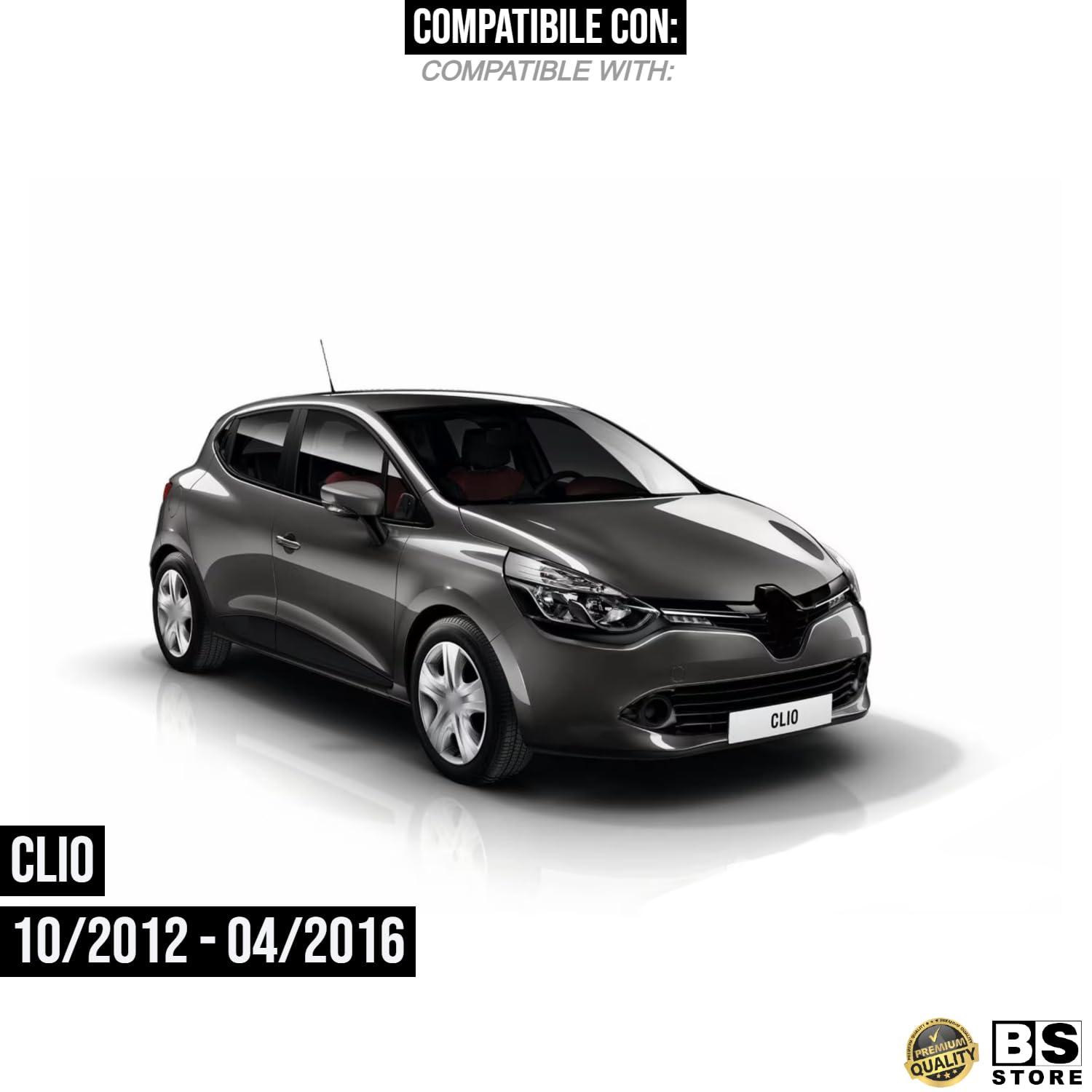 BSSTORE Gruppo Ottico Fanale Posteriore Esterno Compatibile con CLIO IV 2012–2016 | OEM 265502631R, 265554091R (Sinistra - Lato Guida)