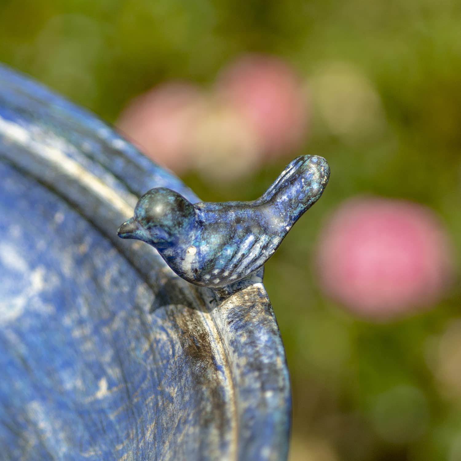 Amazon.com: Zaer Ltd. Ornate Metal Pedestal Style Birdbath with