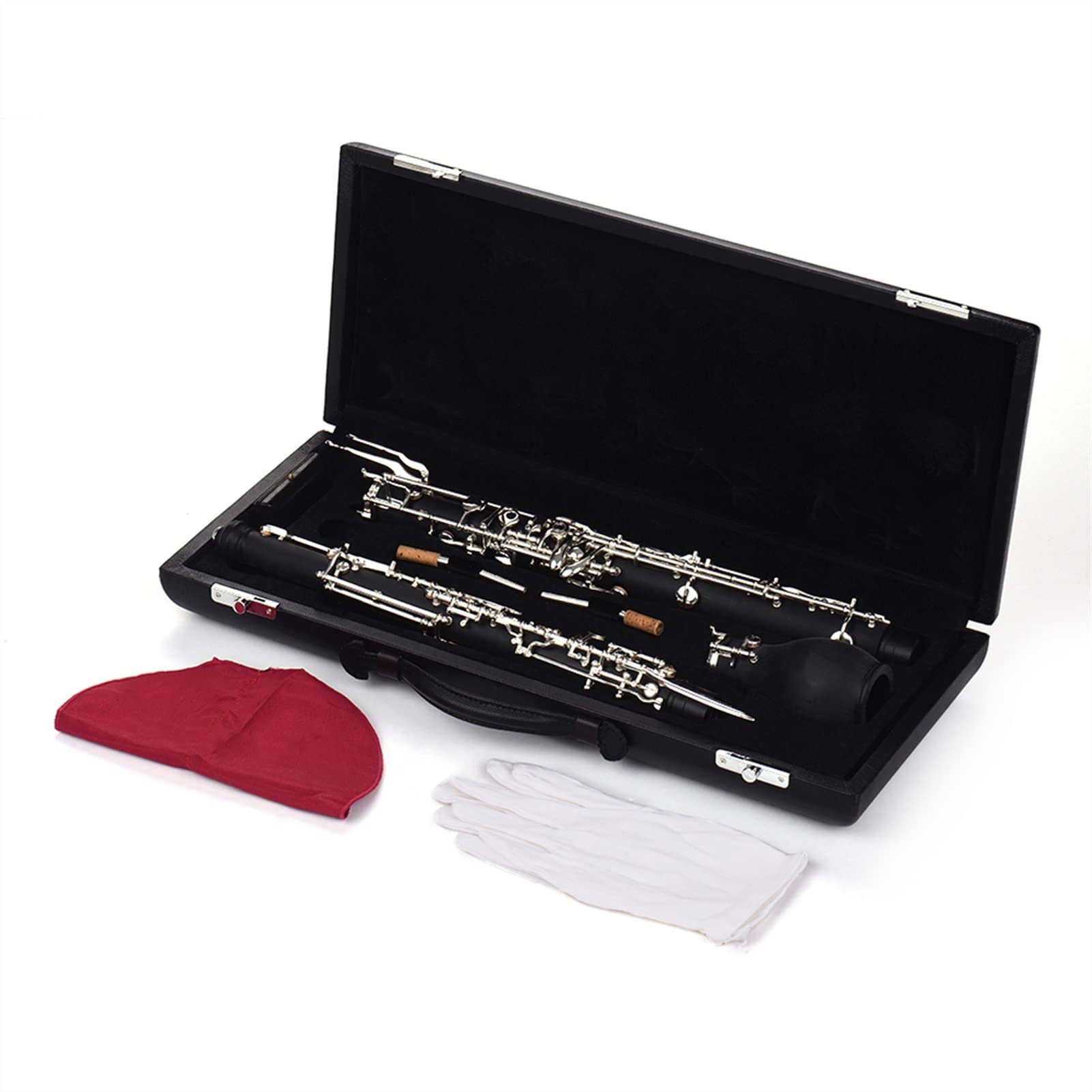 Strumento Oboe Corno Contralto Oboe F Key Corpo in Legno Sintetico Chiavi Placcate in Argento Principiante di Oboe